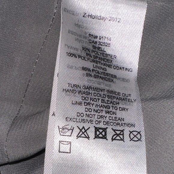 AX- Armani Exchange silver/metallic gray reptilian print faux leather blazer•Sz8 - Picture 16 of 16